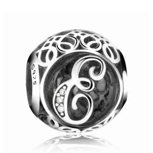 Pandora cursive “E” charm for Pandora bracelet